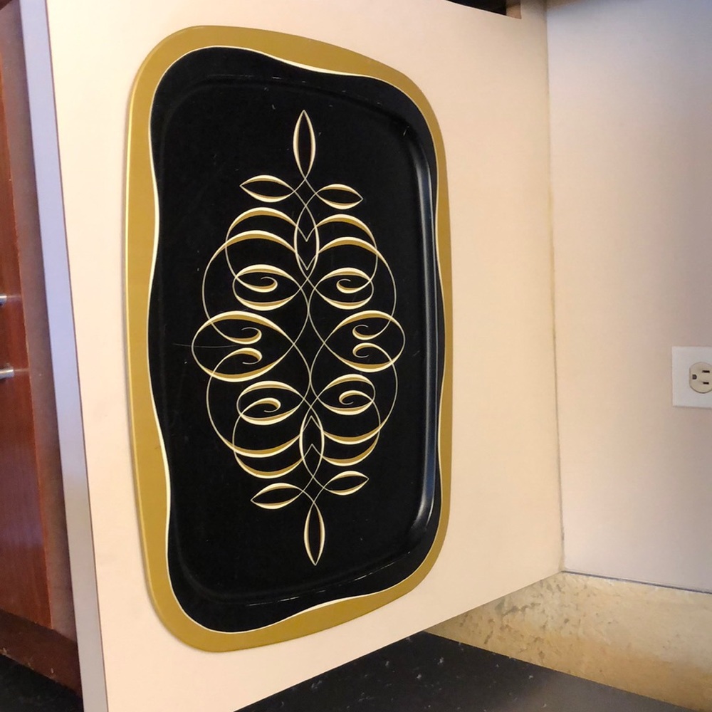 Decorative vintage Art Deco serving tray